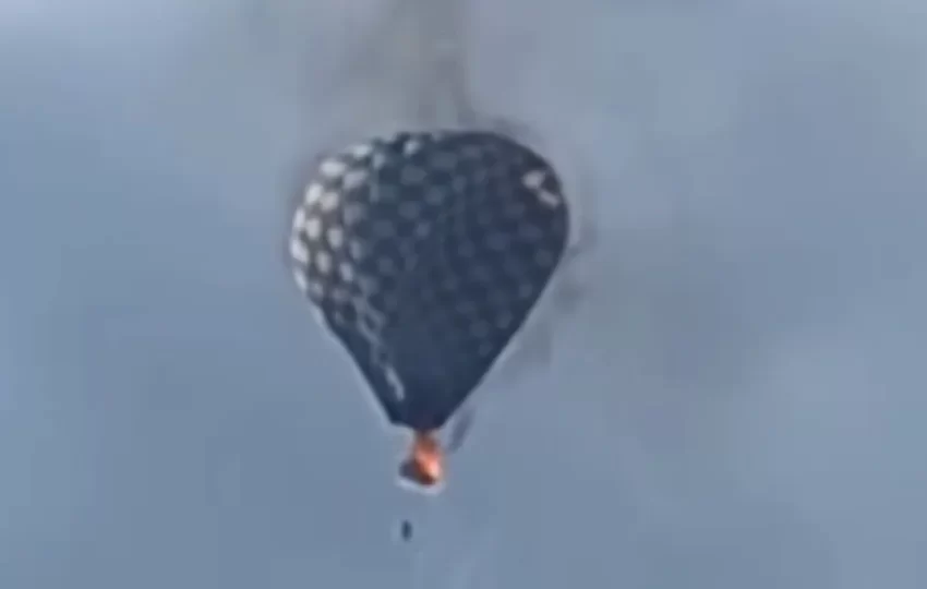  Vídeo mostra pessoa pendurada em balão em chamas antes de cair no México