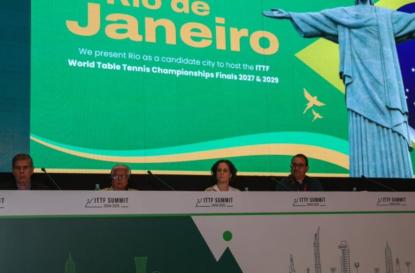  Rio de Janeiro será a sede do Mundial de Tênis de Mesa em 2029