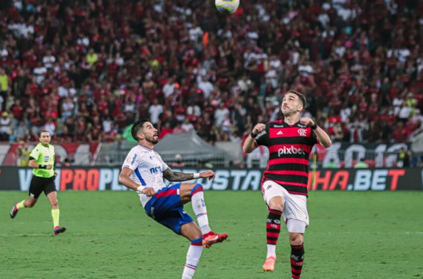  Fla enfrenta Fortaleza mirando ponta da classificação do Brasileiro