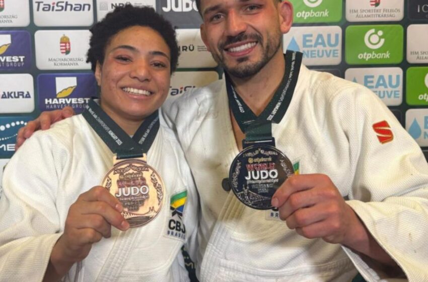  Brasil fatura prata e bronze no 3º dia do Mundial de Judô na Hungria