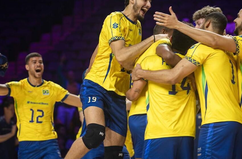  Seleção brasileira assume liderança da Liga das Nações de Vôlei