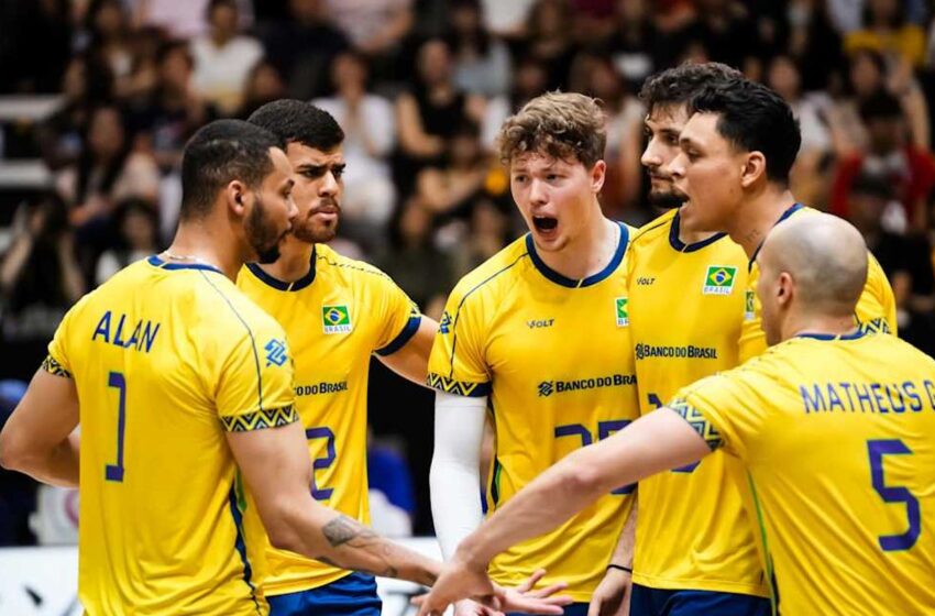  Liga das Nações: Brasil fecha 1ª fase na liderança e mira no mata-mata