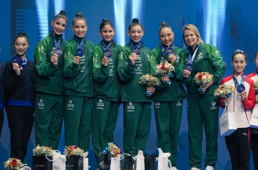  Ginástica rítmica: Brasil leva ouro inédito na Copa do Mundo, em Milão