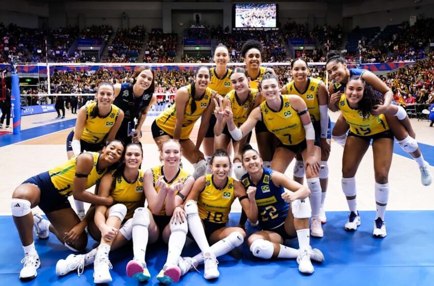  Brasil derrota Japão e mostra força na Liga das Nações de Vôlei
