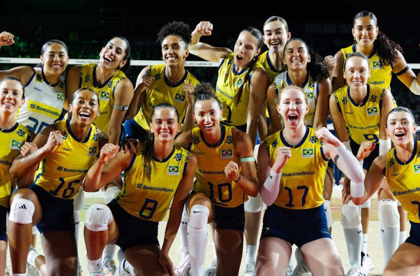  Vôlei: Brasil permanece com 100% de aproveitamento no Mundial