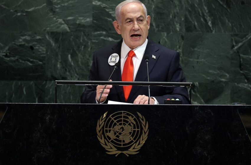  Delegações deixam cadeiras vazias durante discurso de Netanyahu na ONU