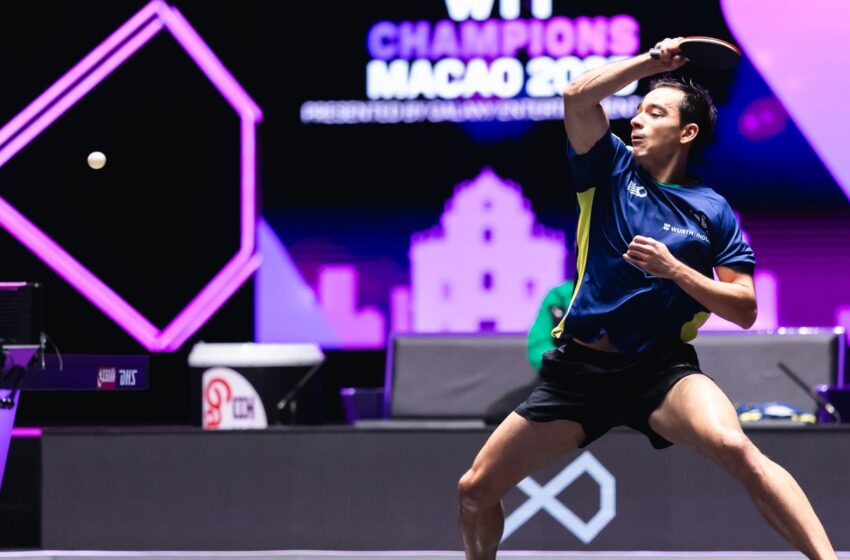  Hugo Calderano é vice-campeão do WTT Champions Macau