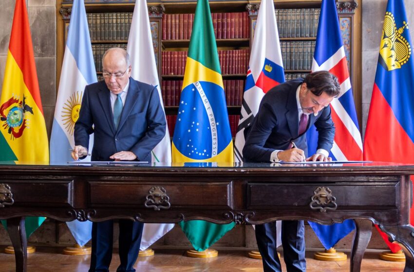  Mercosul assina acordo de livre comércio com quatro países europeus