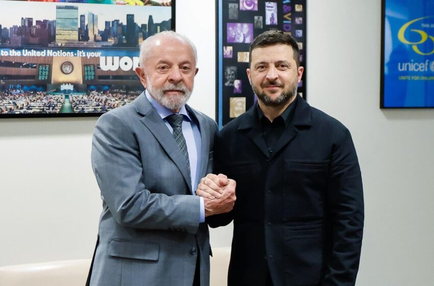  Lula encontra Zelensky e diz que não há “saída militar” para guerra