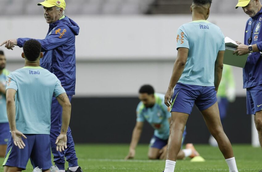  Ancelotti aposta no esquema 4-4-2 diante da Coreia do Sul