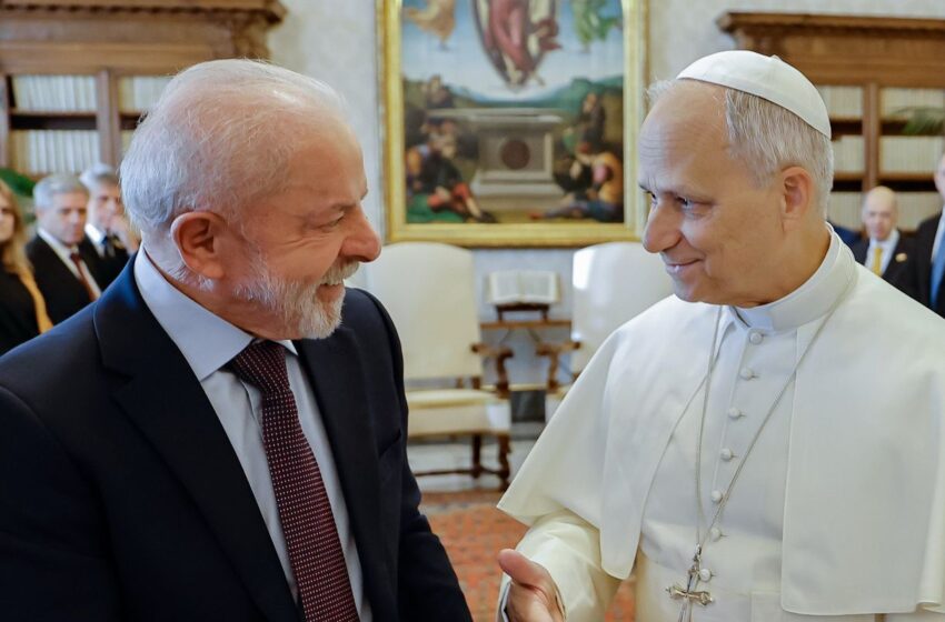  Lula se reúne com papa Leão XIV, pela primeira vez, no Vaticano
