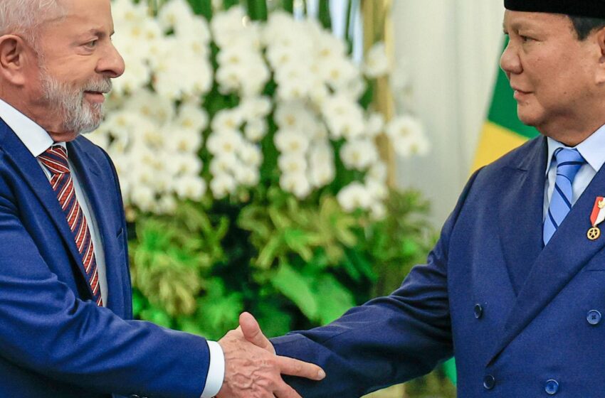 Brasil e Indonésia firmam acordos; Lula confirma candidatura em 2026
