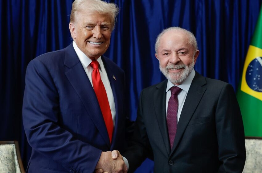  Trump registra encontro com Lula em sua rede social