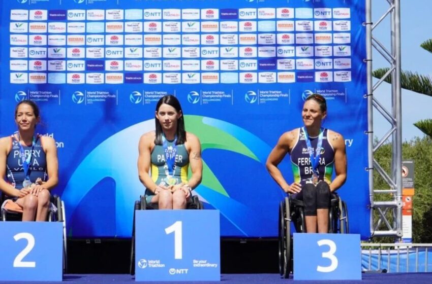  Jéssica Ferreira conquista bronze no Mundial de triatlo paralímpico