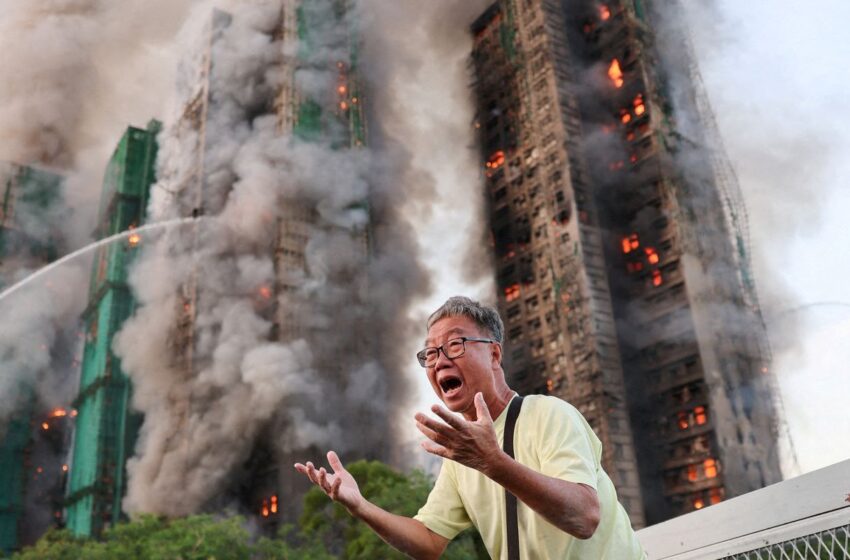  Incêndio em prédios de Hong Kong deixa pelo menos quatro mortos