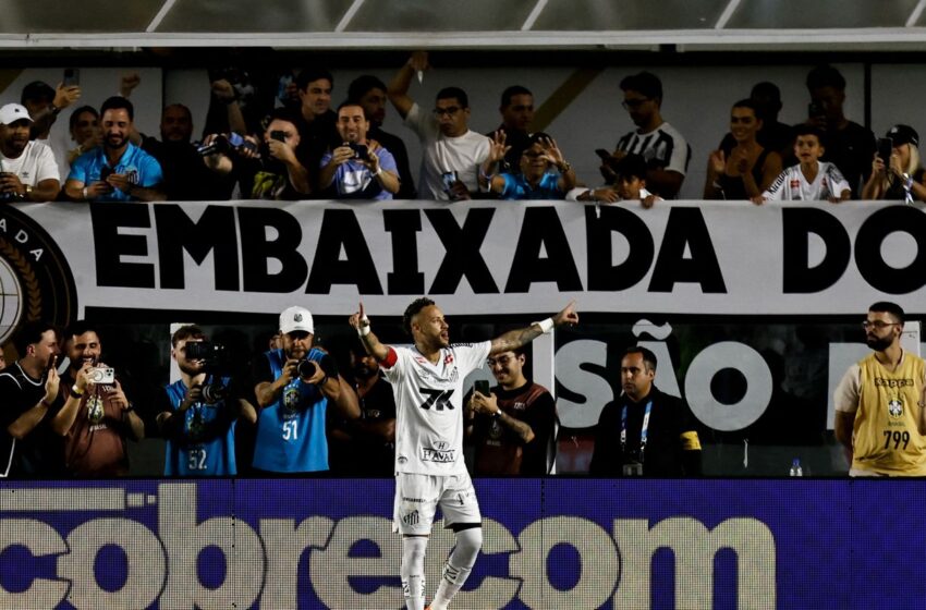  Brasileirão: Neymar marca, Santos vence e deixa zona de rebaixamento