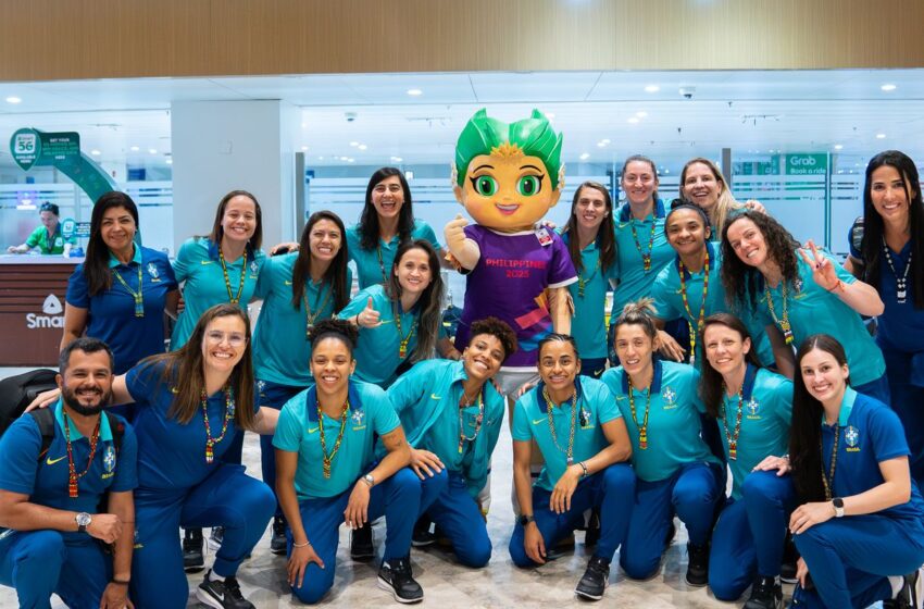  Seleção desembarca nas Filipinas para disputa do Mundial de futsal