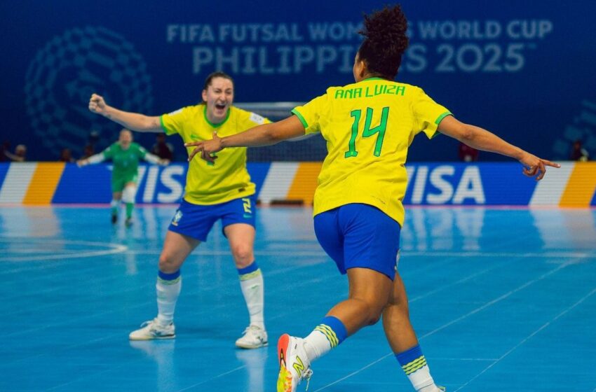  Brasil goleia Irã na estreia da Copa do Mundo de futsal feminino