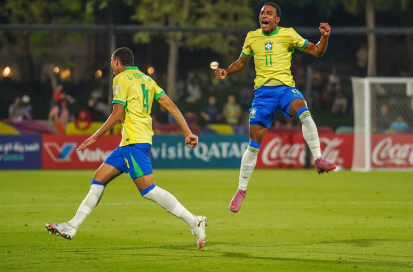  Brasil goleia Indonésia e avança à fase mata-mata do Mundial Sub-17