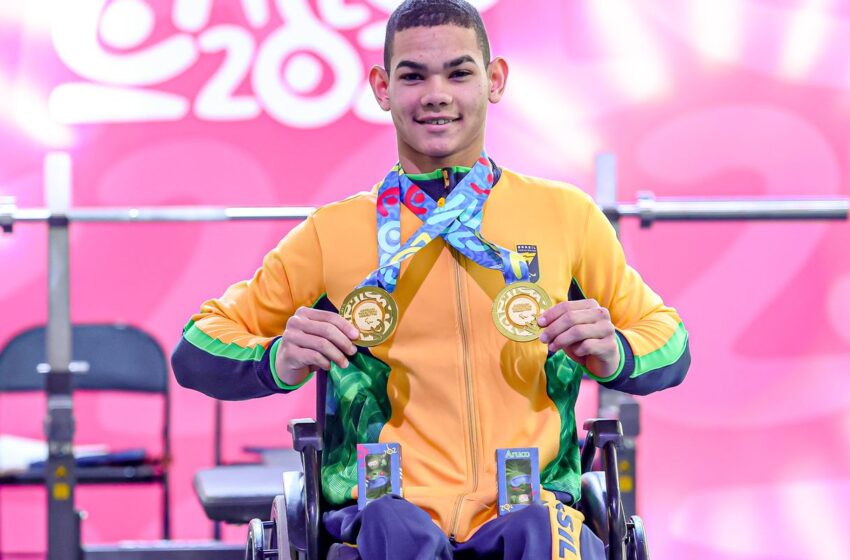  Parapan de jovens: Brasil conquista 12 medalhas em dia de recorde