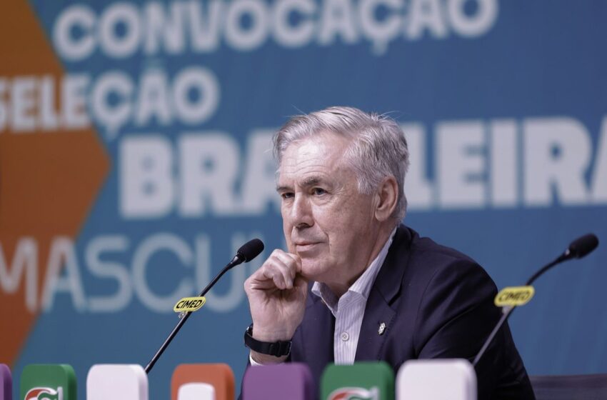  Carlo Ancelotti convoca seleção para dois últimos amistosos de 2025