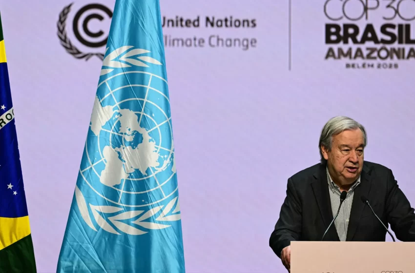  Guterres defende afastamento dos fósseis e nova coalizão para energia verde