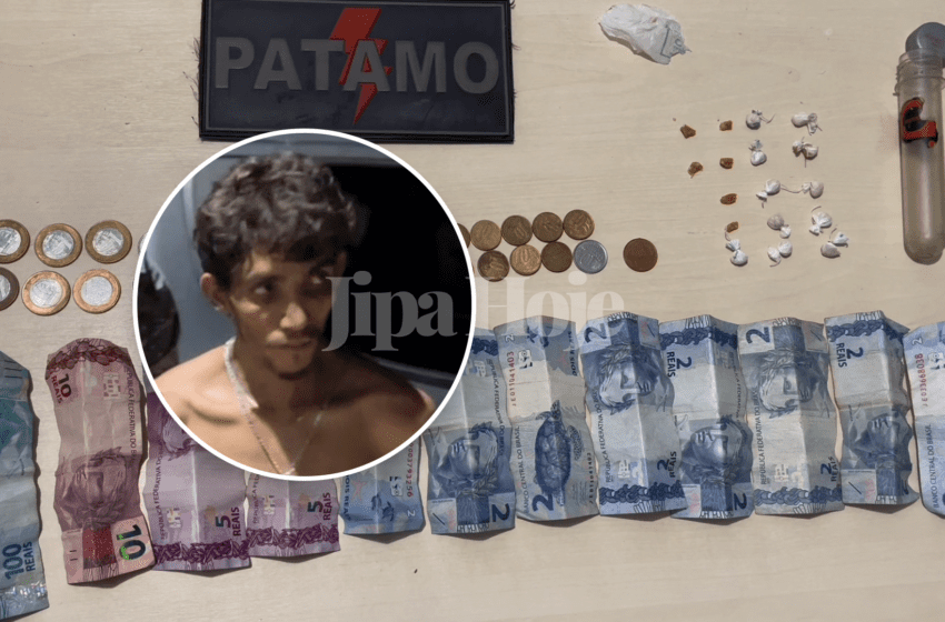  Traficante Tenta Enterrar Drogas e Pular Muro para Fugir da PATAMO em Ji-Paraná