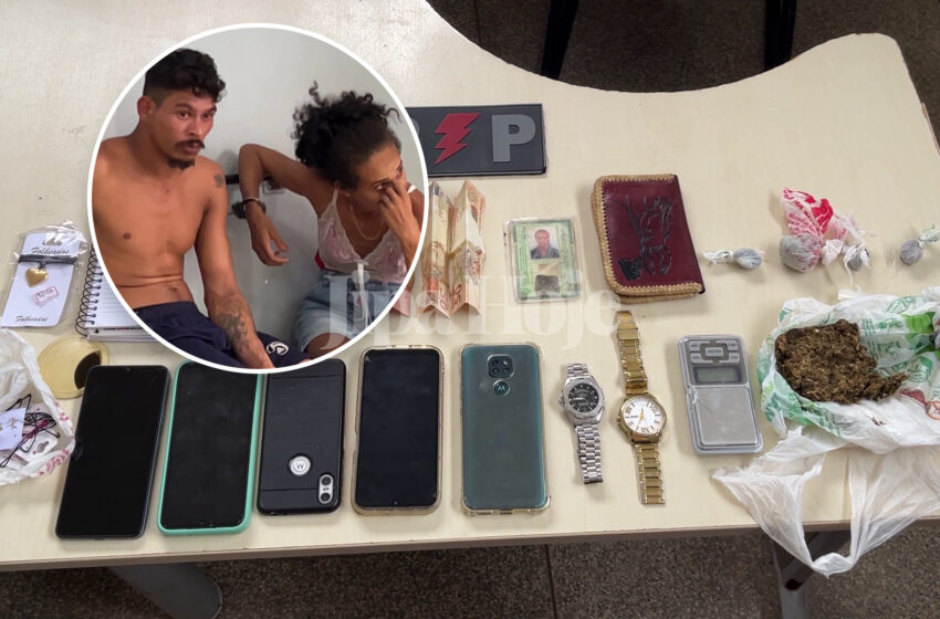  Polícia Fecha ‘Boca de Fumo’ e Prende Casal em Casa