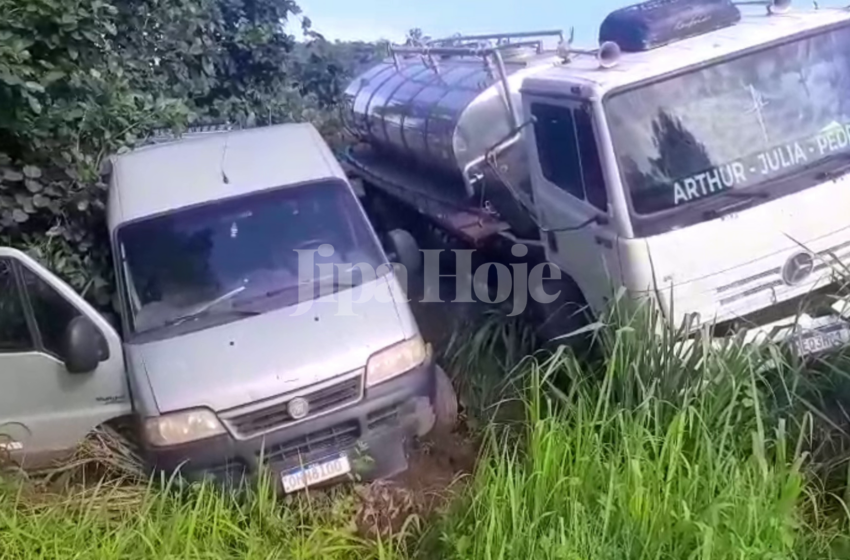  9 Alunos Feridos em Acidente com Caminhão de Leite
