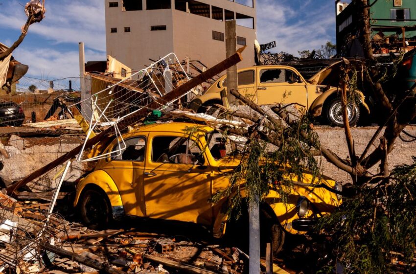  Grupo vai acompanhar ações em áreas atingidas por tornado no Paraná