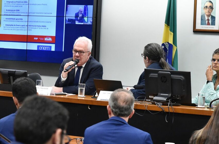  Presidente do Inep nega vazamento de questões do Enem