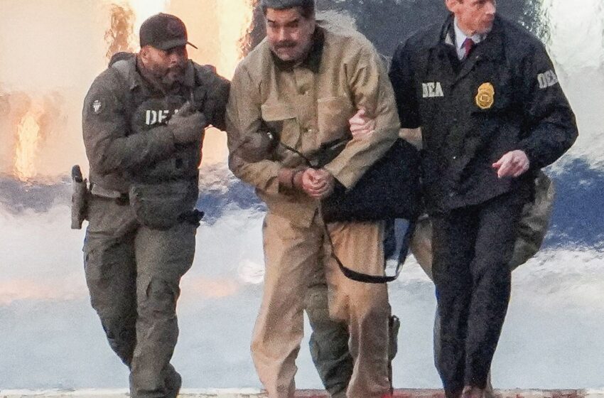  Após sequestro, Maduro e esposa são levados para Corte em Nova York
