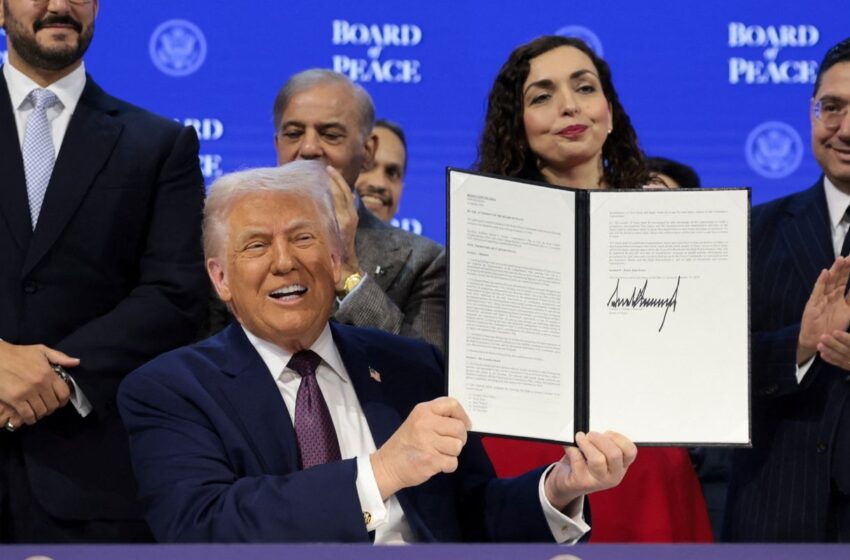  Trump lança em Davos Conselho de Paz criado por ele