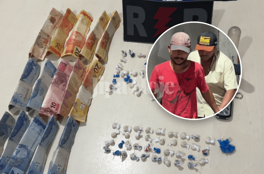  Flagrante no Bairro JK termina com Oitenta Porções de Droga e Dinheiro Apreendidos