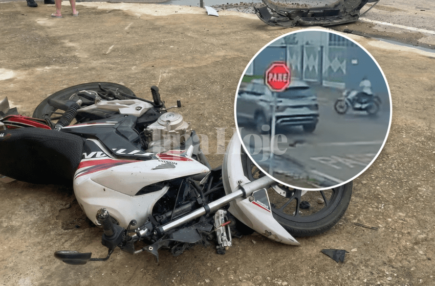 Câmera de Monitoramento Flagra Colisão entre SUV e Motocicleta em Ji-Paraná