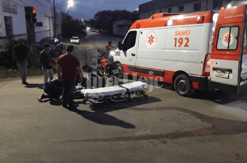  Colisão em Cruzamento Semafórico Deixa Motociclista Ferido em Ji-Paraná
