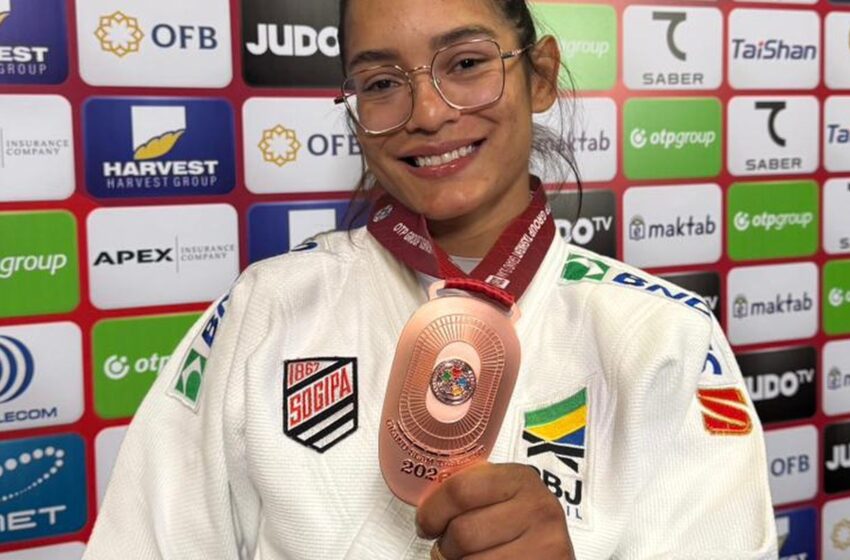  Jéssica Lima é bronze no 1º dia do Grand Slam de judô no Uzbequistão