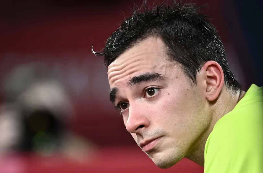  Hugo Calderano perde para francês de virada e dá adeus ao WTT Champions