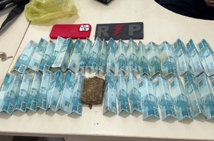  Suspeito Resiste à Prisão e é Detido com Maconha e Mais de R$ 3 Mil na T-26 em Ji-Paraná