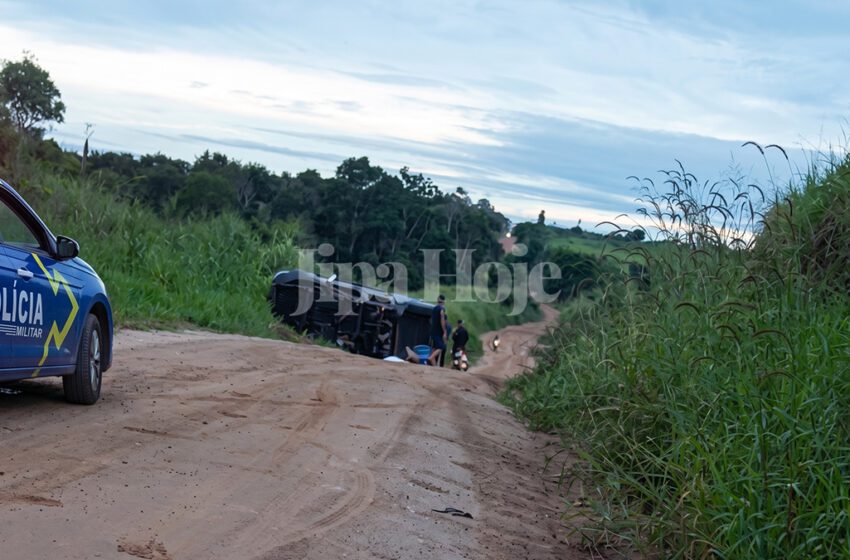  Acidente Fatal na Linha 6 Deixa um Morto Após Caminhonete Capotar em Cacoal