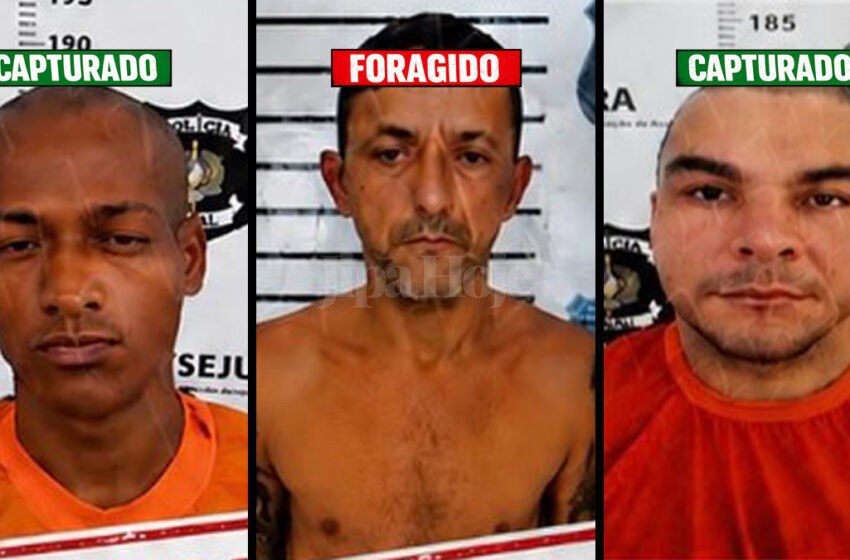  Três Detentos Fogem da Cadeia de Cacoal; Dois São Recapturados e Um Segue Foragido