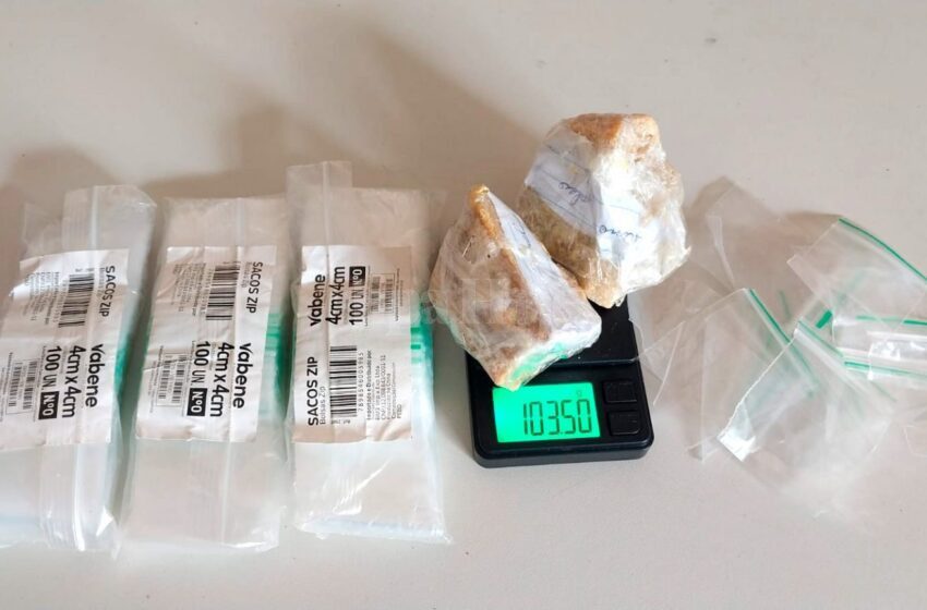  Adolescente é Flagrado com Mais de 100 Gramas de Crack em Ouro Preto do Oeste