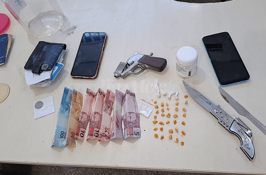  PM Prende Três Suspeitos com Arma e Drogas e Desmonta Boca de Fumo no Bairro Bosque dos Ipês em Ji-Paraná