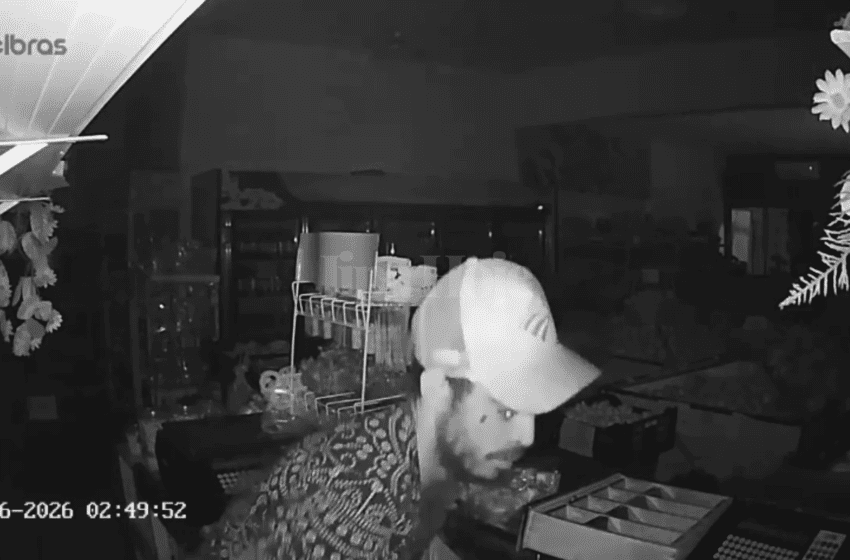  Câmera Flagra Furto em Frutaria e Polícia Localiza Suspeito com Produtos do Comércio em Terreno Baldio